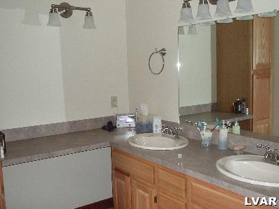 1054 South Quince Road Walnutport, PA 18088 - Photo 5 of 11 Full bath with double vanity, double shower and seperate potty closet.