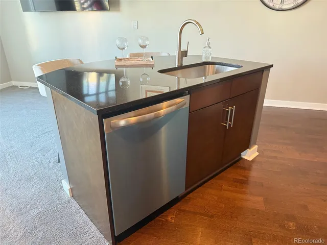 a close view of sink