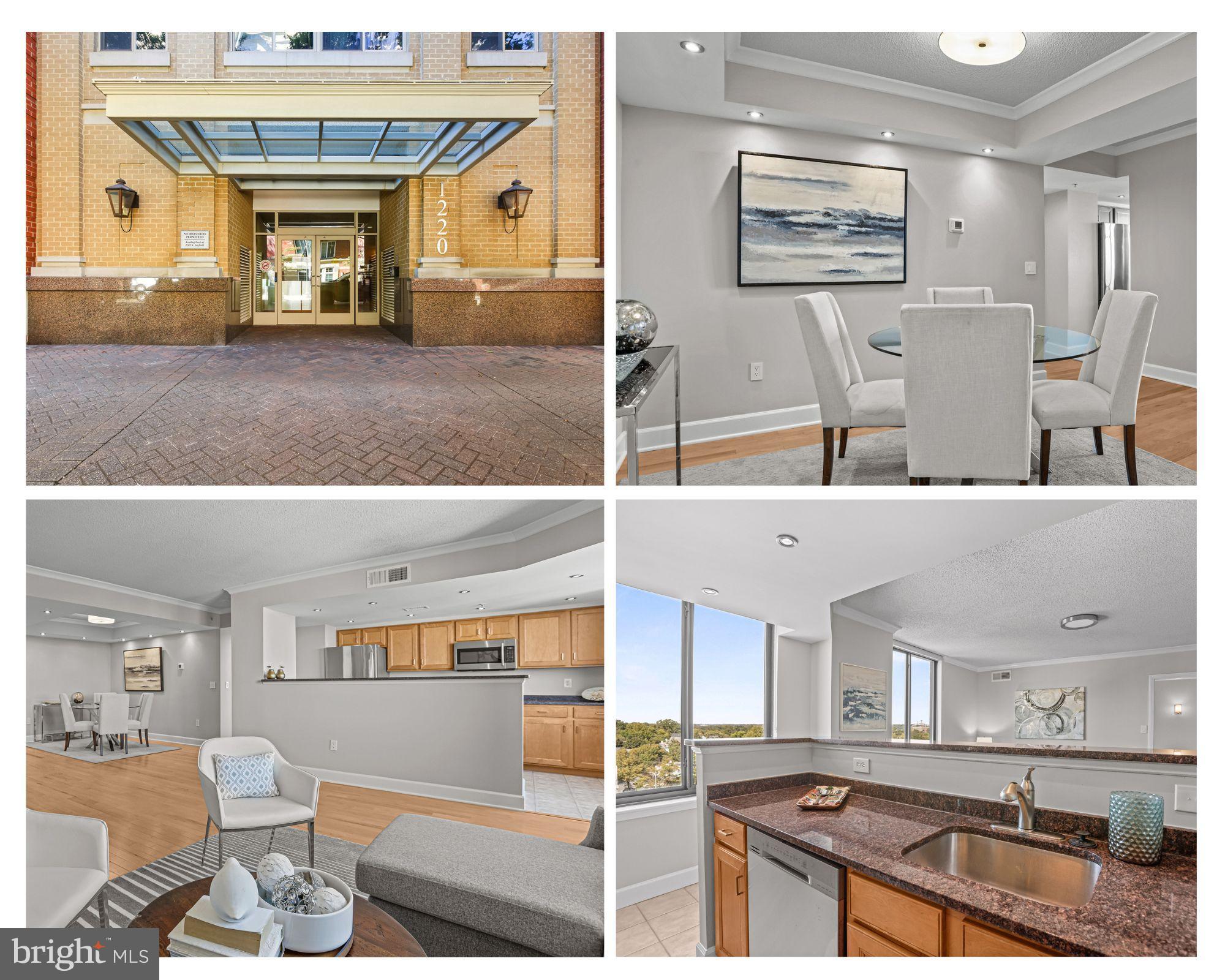 1220 North Fillmore Street, Unit 602 Arlington, VA 22201 - Photo 1 of 43 a view of a living room and kitchen