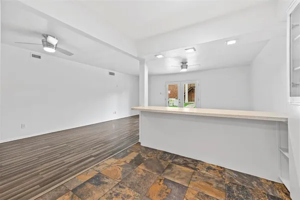 a view of an empty room