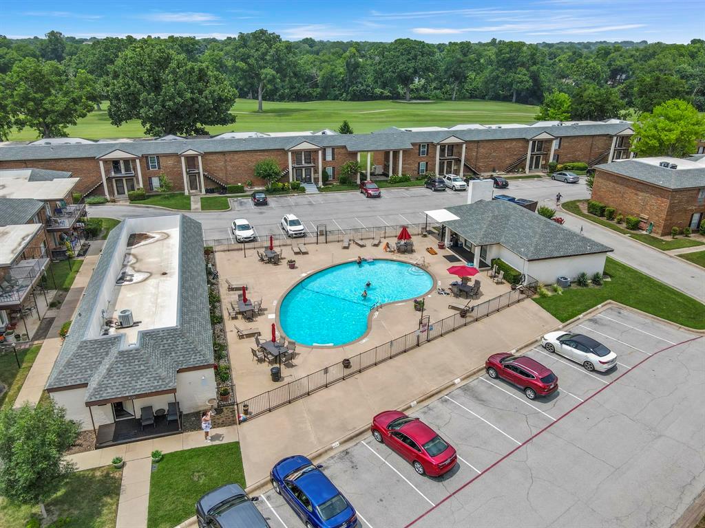 4002 Ridglea Country Club Drive Fort Worth, TX 76126 - Photo 35 of 36 an aerial view of a house with outdoor space