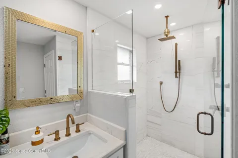 a view of swimming pool with a yard