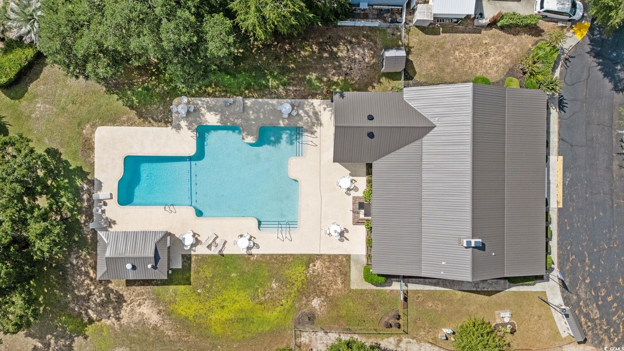 894 South Marlin Circle Murrells Inlet, SC 29576 - Photo 40 of 40 Aerial view of a pool