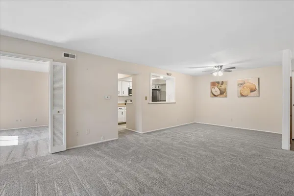 a view of an empty room