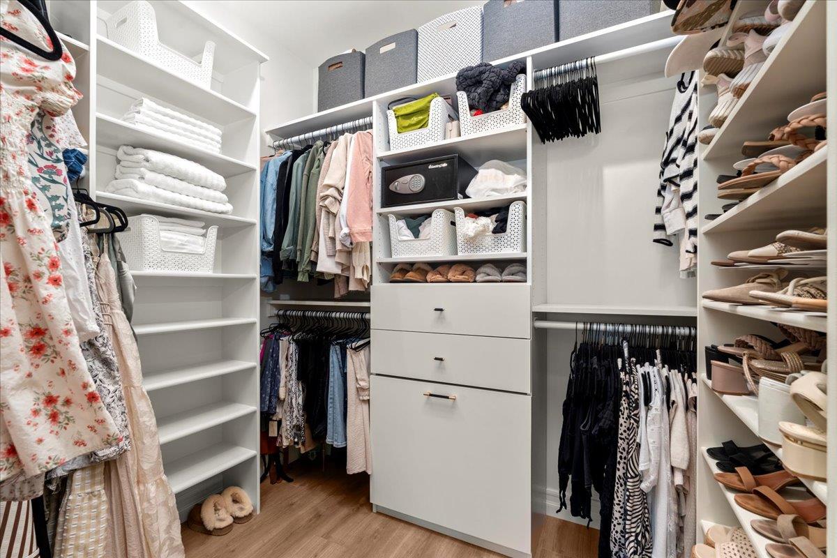 3775 Bell Road Auburn, CA 95603 - Photo 25 of 45 a view of walk in closet with clothes and shoes