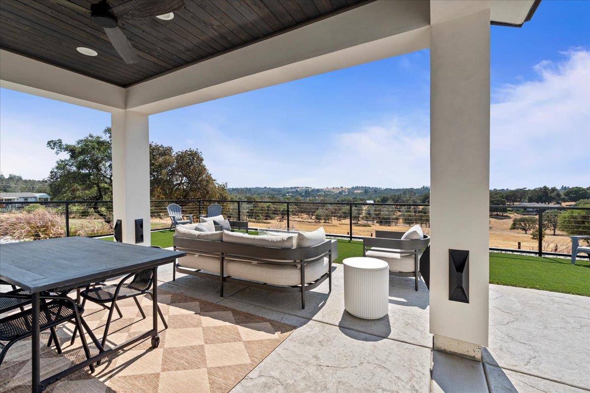 3775 Bell Road Auburn, CA 95603 - Photo 33 of 45 a view of a terrace with furniture and a potted plant