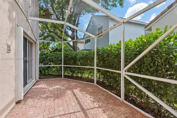a view of a balcony