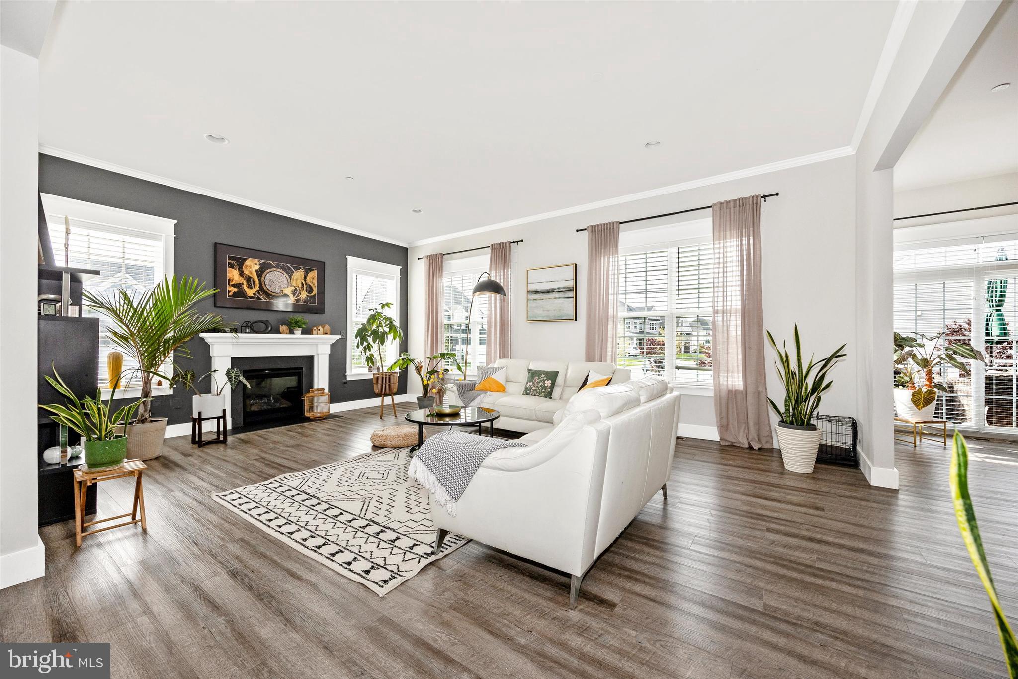 1694 Double Bank Road Frederick, MD 21702 - Photo 5 of 79 Cozy Open Living Room w/ Fireplace