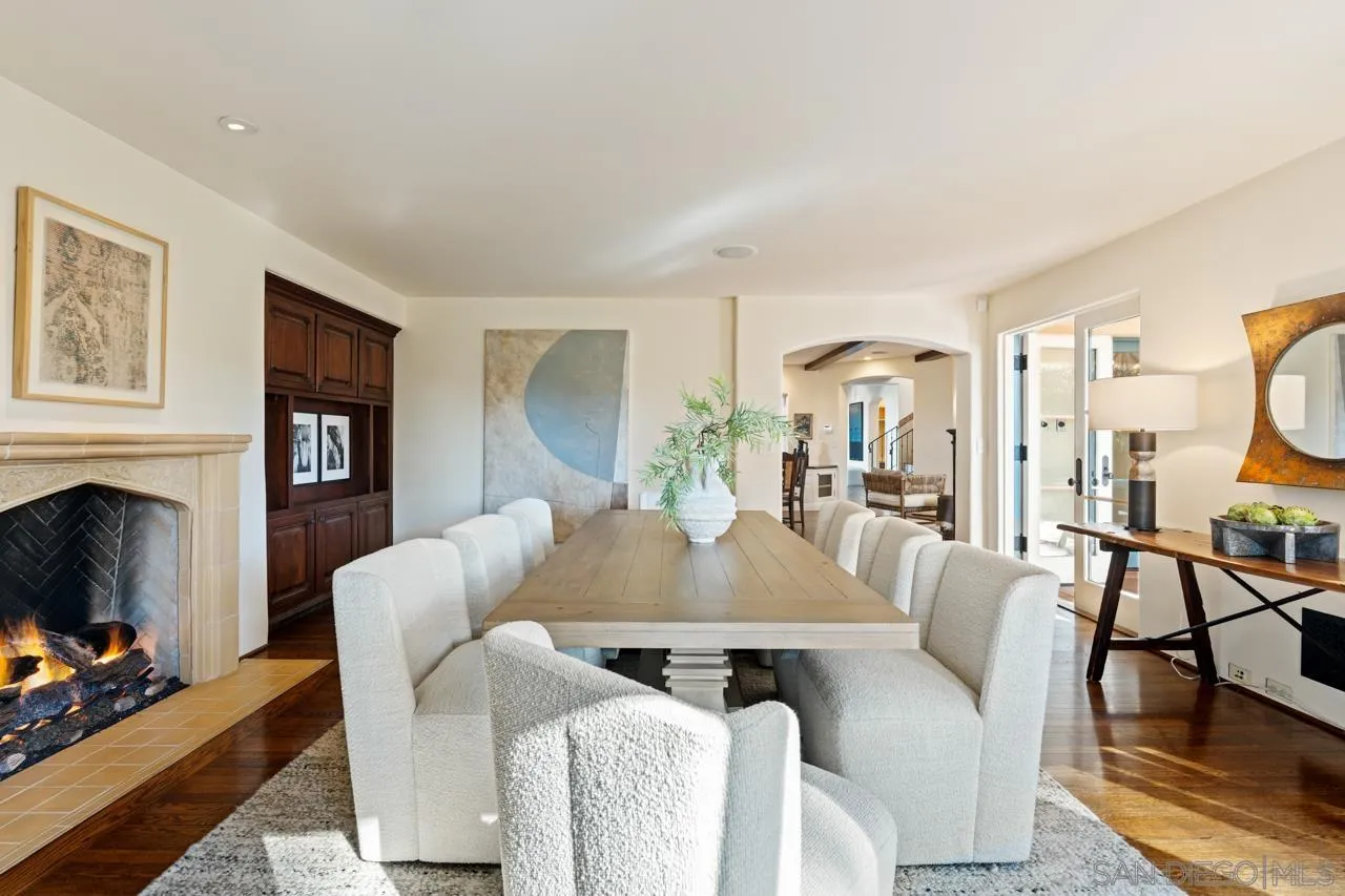 1205 Muirlands Drive La Jolla, CA 92037 - Photo 41 of 75 a living room with furniture and a fireplace