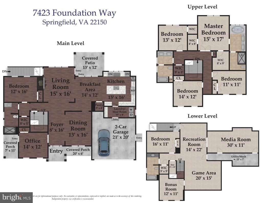 7423 Foundation Way Springfield, VA 22150 - Photo 42 of 42 Floor plan