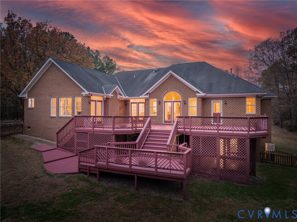 7238 Rural Point Road Mechanicsville, VA 23116 - Photo 7 of 36 The deck. Multi-level. Multi-purpose. Outdoor livi