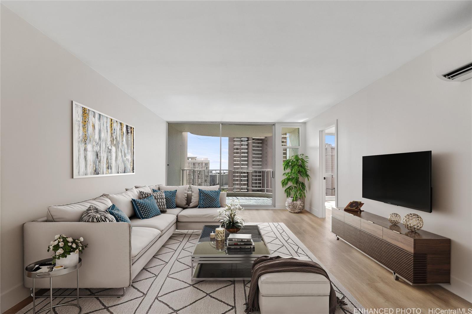 469 Ena Road, Unit 2304 Honolulu, HI 96815 - Photo 3 of 25 Enhanced - Virtually staged