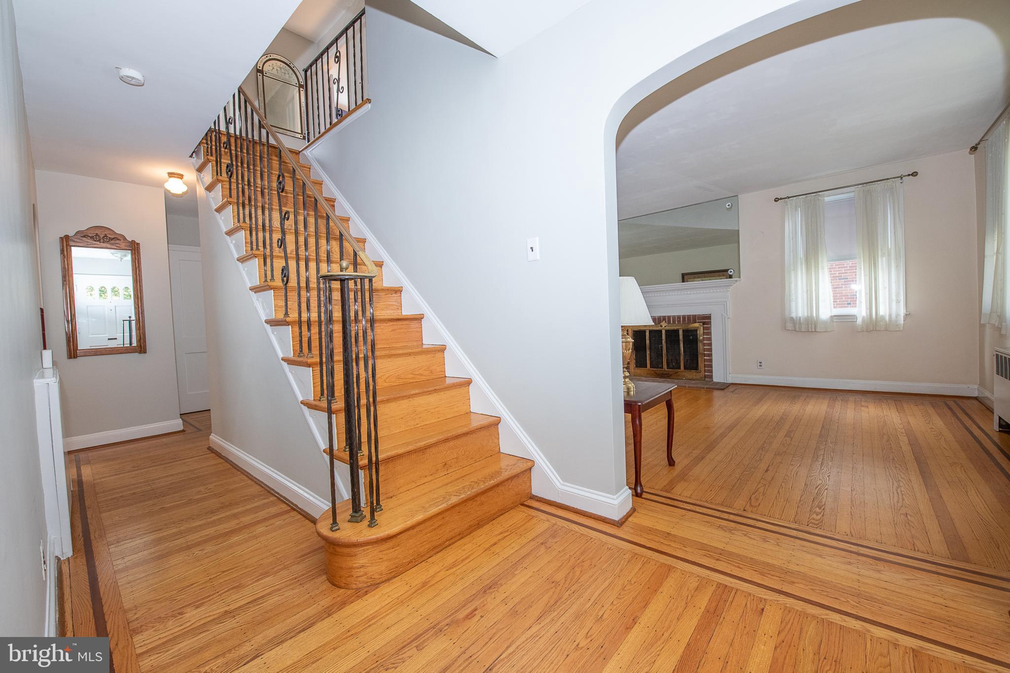 1454 Manoa Road Wynnewood, PA 19096 - Photo 18 of 41 a view of entryway and hall with wooden floor