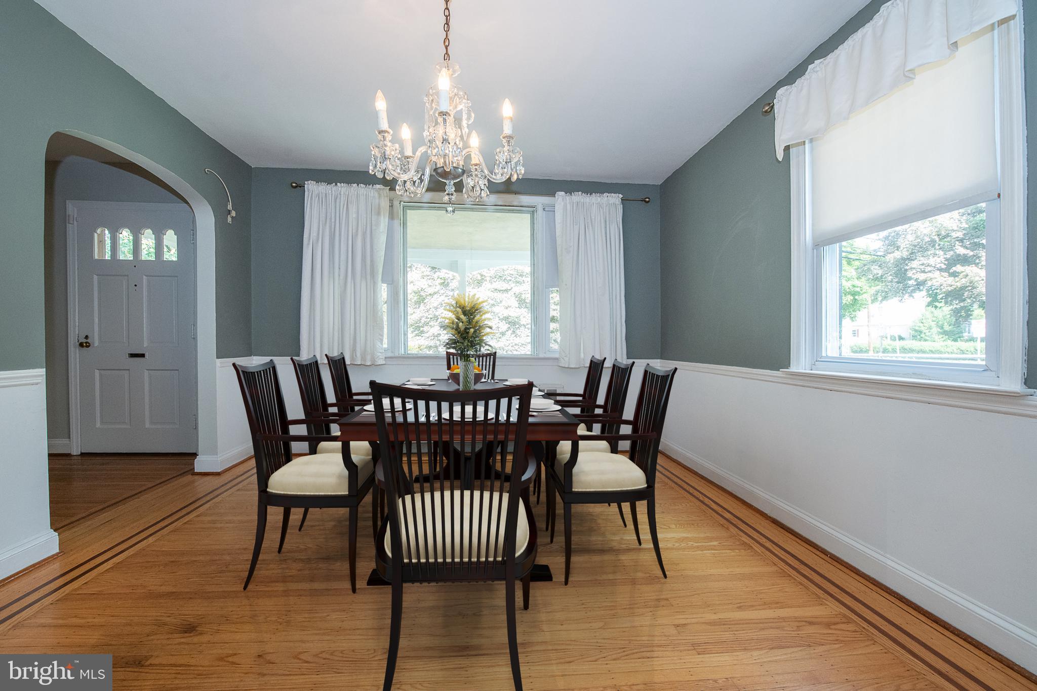 1454 Manoa Road Wynnewood, PA 19096 - Photo 6 of 41 a view of a dining room with furniture window and wooden floor