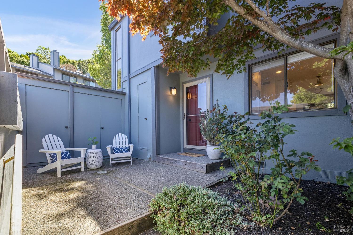 212 Sylvia Way San Rafael, CA 94903 - Photo 4 of 52 Sip your morning coffee on the front patio! Note the large storage closets just off the patio.