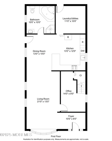 a picture of a park with furniture and next to a white gate