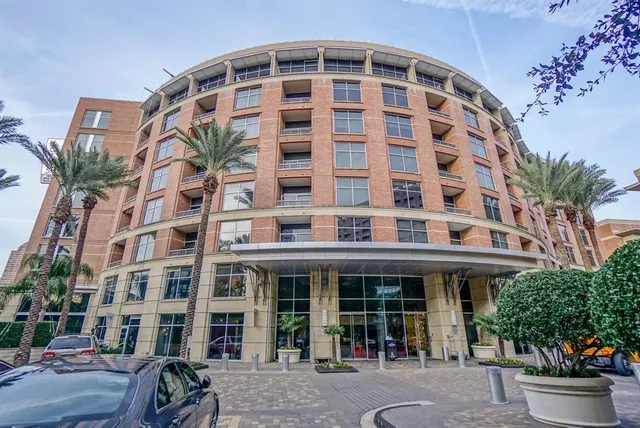 a front view of a building