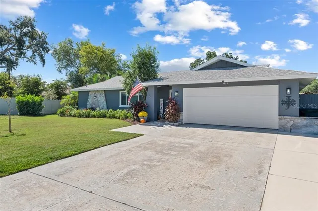 front view of house with a yard