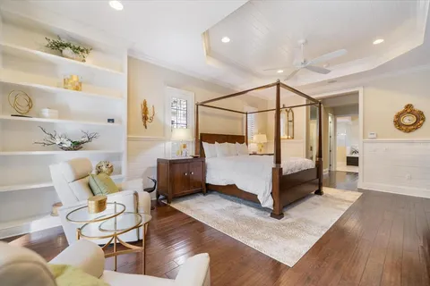 a bed room with a bed and a window