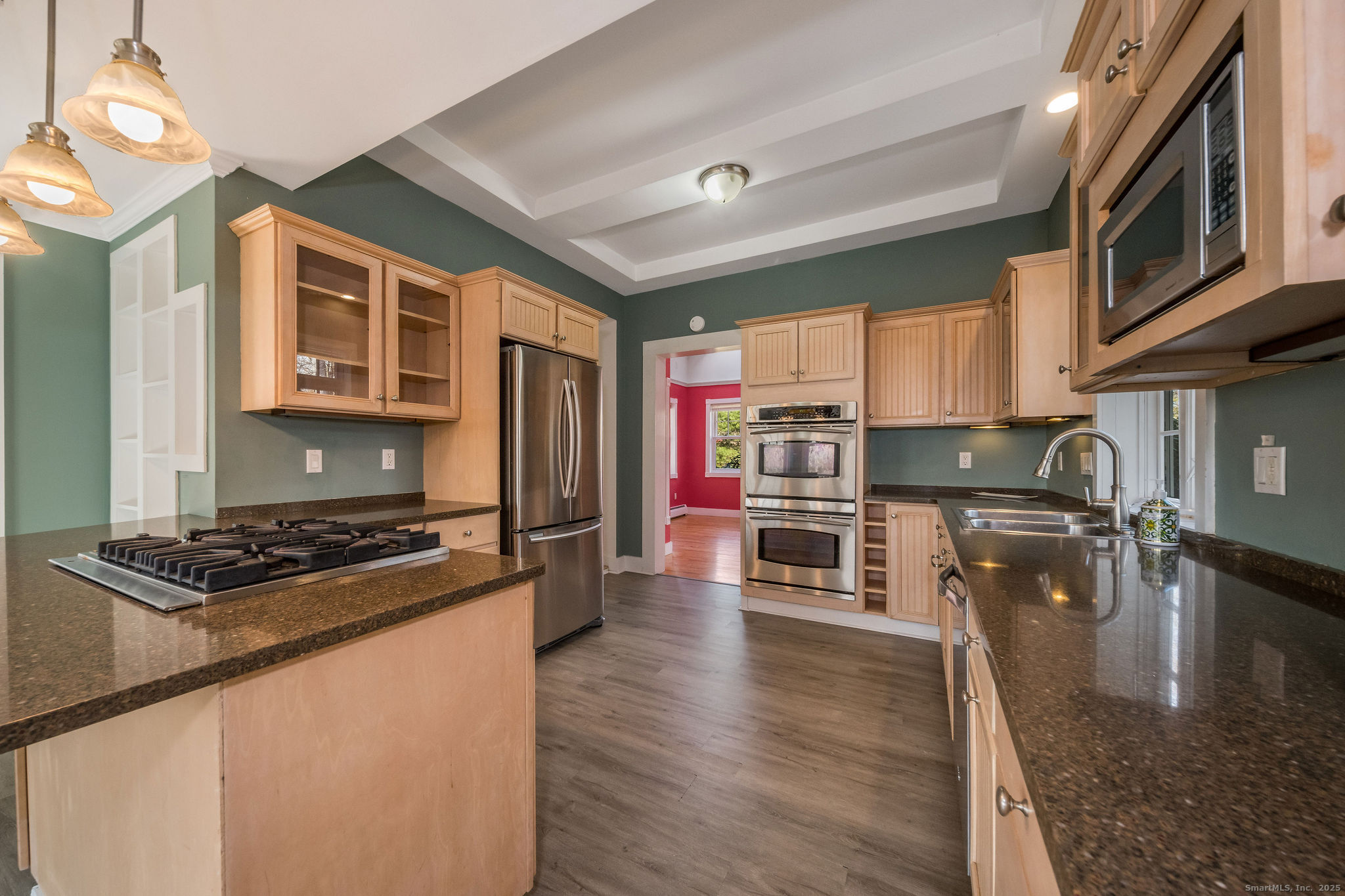 90 Boston Post Road Madison, CT 06443 - Photo 10 of 38 a kitchen with stainless steel appliances granite countertop a refrigerator stove top oven a sink and dishwasher