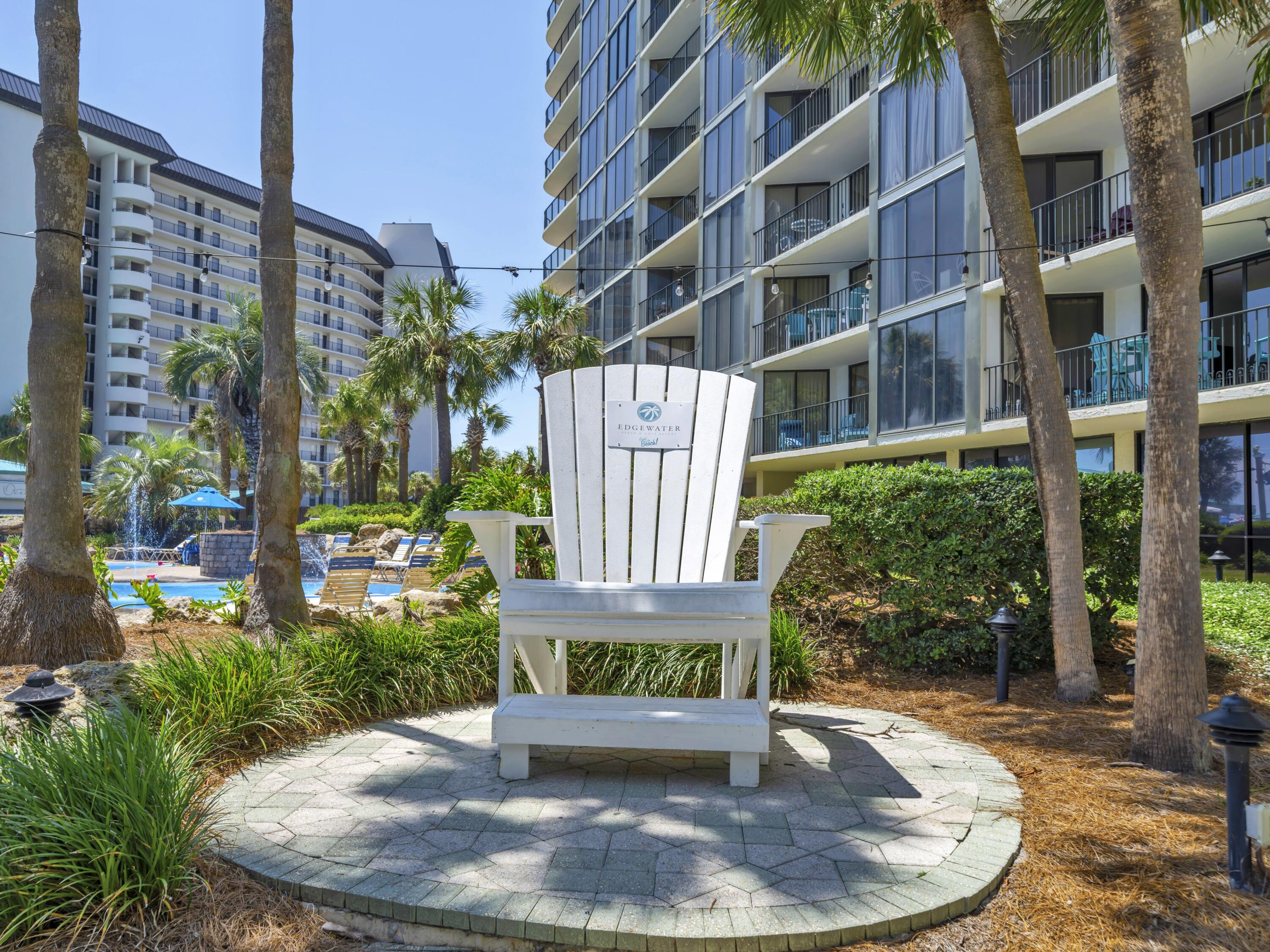 11619 Front Beach Road, Unit 307 Panama City Beach, FL 32407 - Photo 43 of 48 a view of a potted plants in front of building