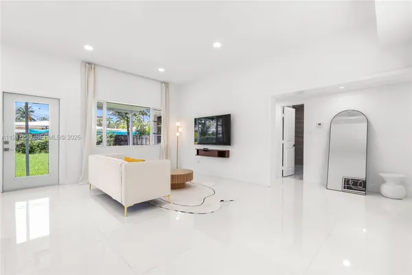 a view of living room and window