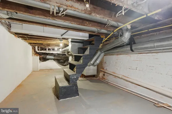 a view of storage and utility room