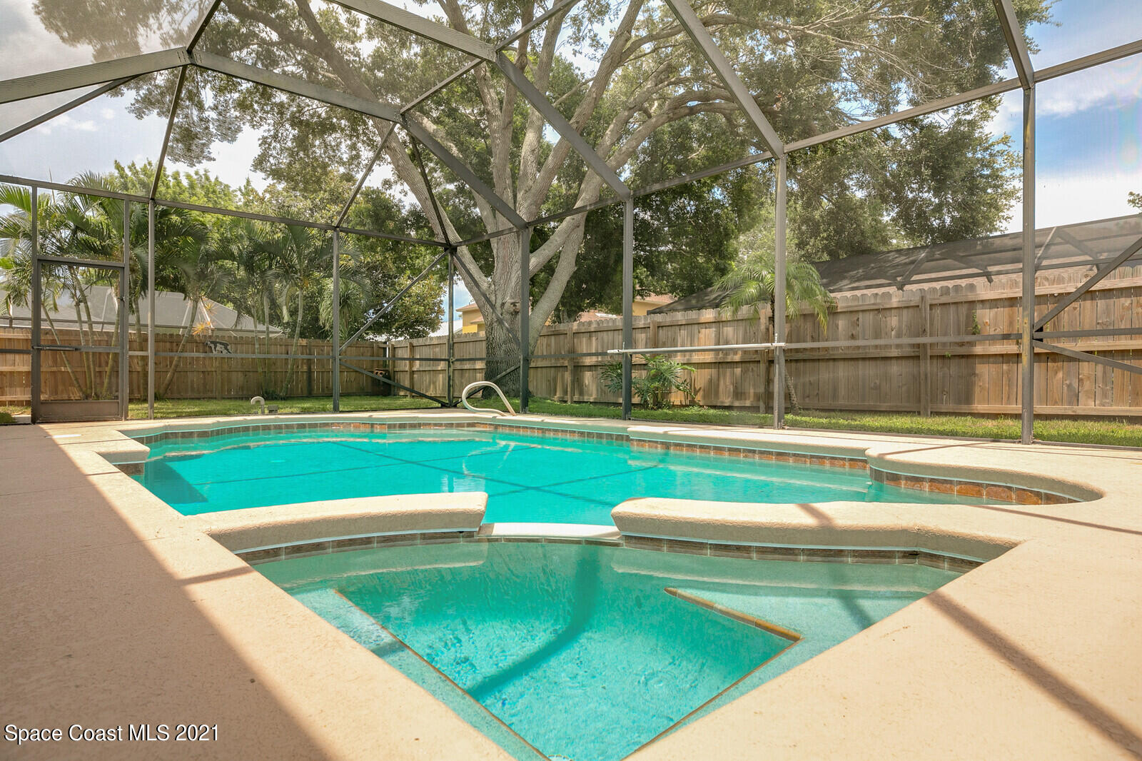 4805 Springwater Circle Melbourne, FL 32940 - Photo 32 of 36 Heated pool w/spa