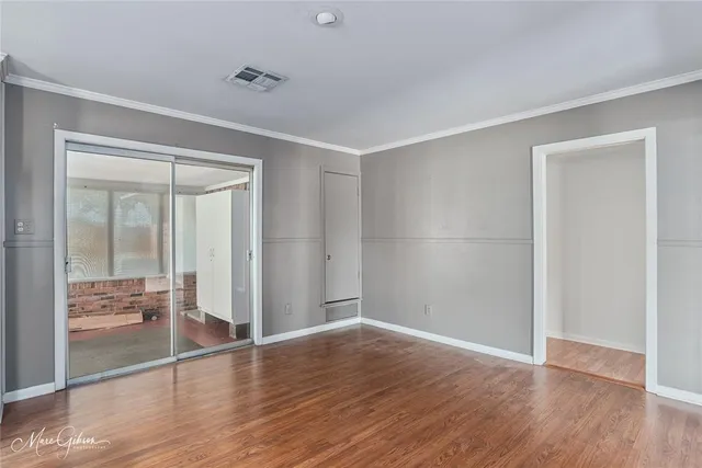 wooden floor in an empty room