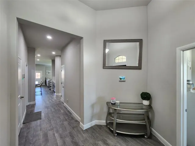 a view of livingroom with furniture and wooden floor