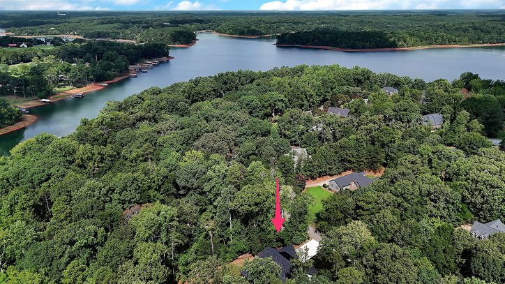 1422 Hunters Trail Anderson, SC 29625 - Photo 38 of 41 Perched on a forested peninsula, this property offers serene waterfront views and a tranquil natural setting.