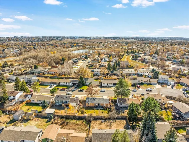 an aerial view of a city