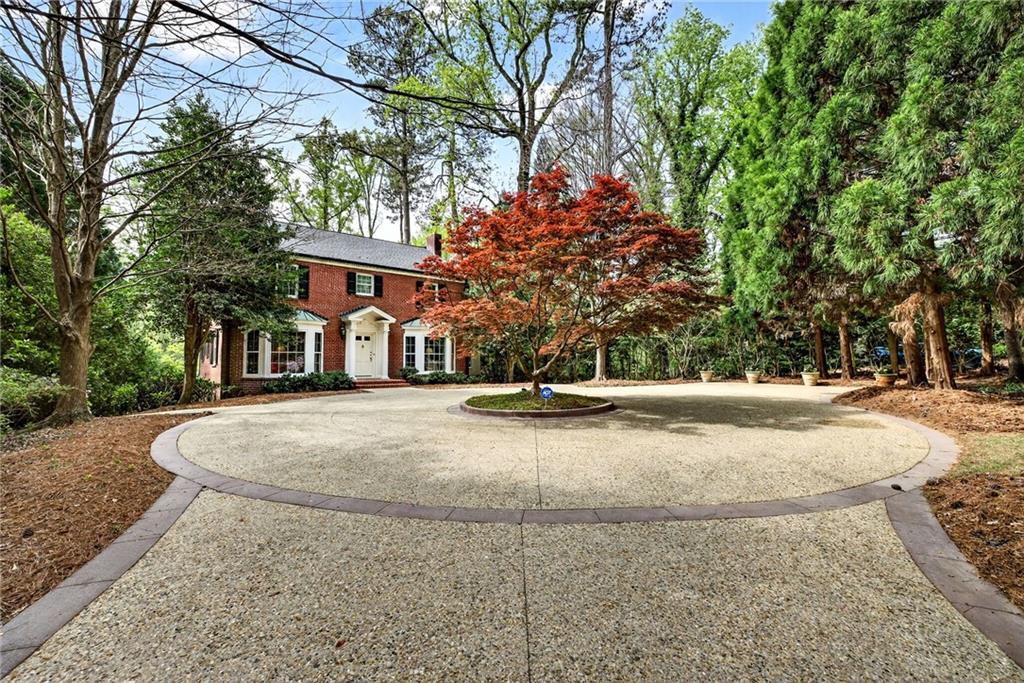 596 West Wesley Road Northwest Atlanta, GA 30305 - Photo 2 of 60 a view of road with yard and trees