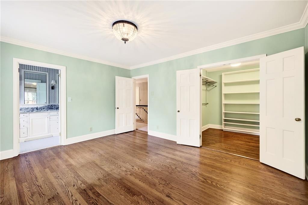 596 West Wesley Road Northwest Atlanta, GA 30305 - Photo 29 of 60 a view of empty room with wooden floor