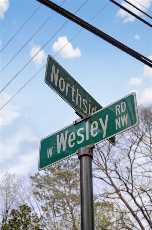 596 West Wesley Road Northwest Atlanta, GA 30305 - Photo 54 of 60 a street sign that is on a pole