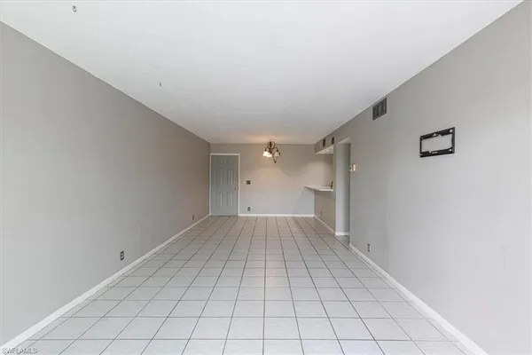 a view of an empty room