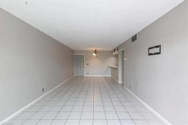 a view of an empty room