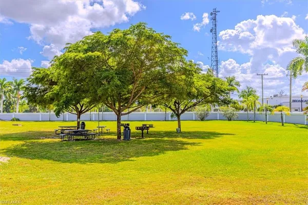 a view of a houses with outside space