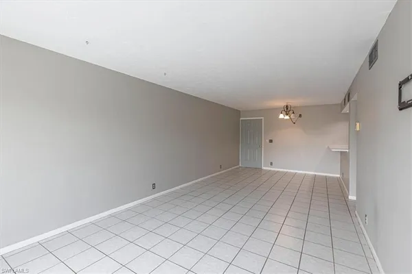 a view of an empty room