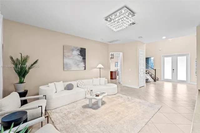 a view of a park with swings and slides