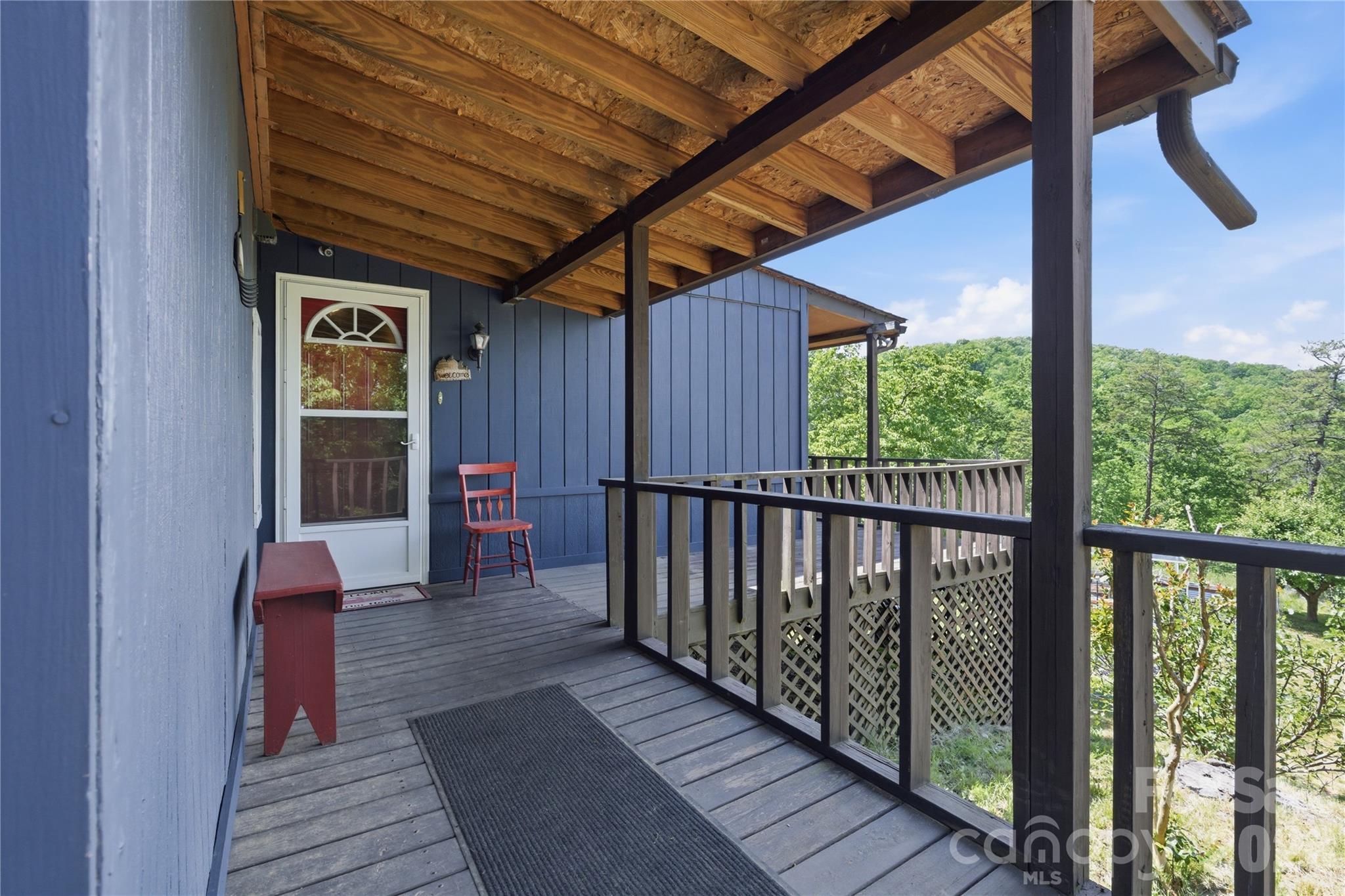 159 Volley Ellenboro, NC 28040 - Photo 12 of 37 a view of a balcony with furniture