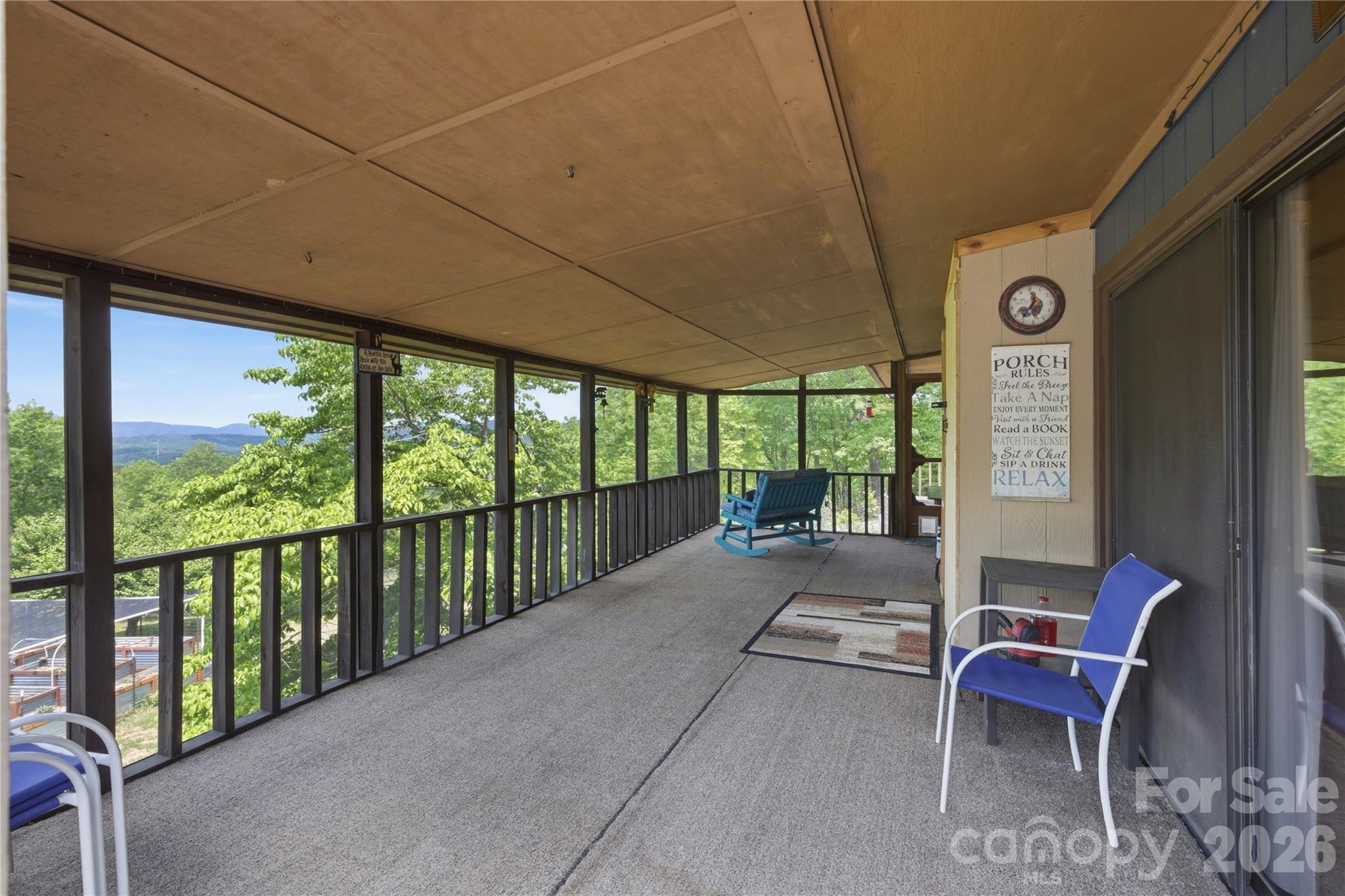 159 Volley Ellenboro, NC 28040 - Photo 14 of 37 a balcony with furniture and a potted plant