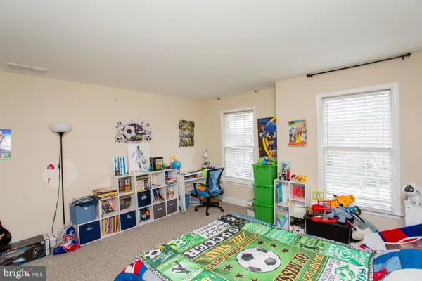 a storage room with furniture