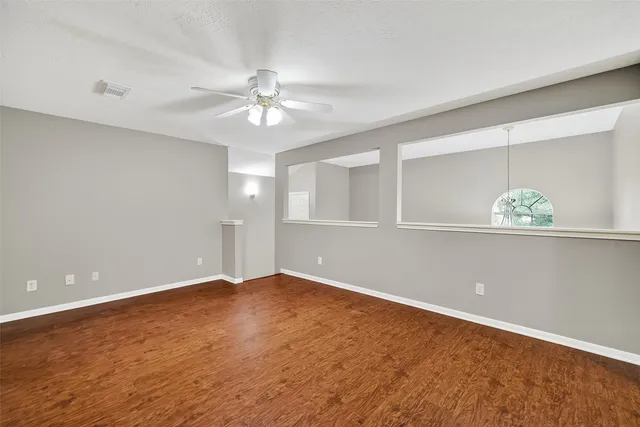 wooden floor in an empty room