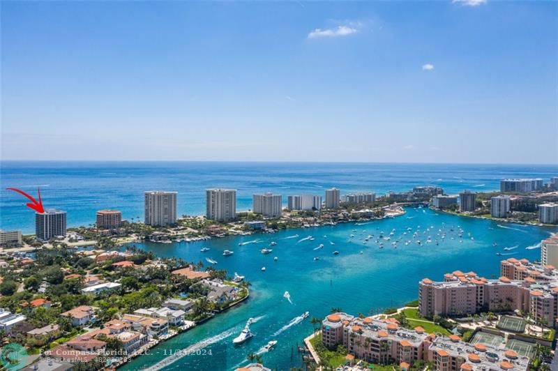 350 South Ocean Boulevard, Unit 5D Boca Raton, FL 33432 - Photo 23 of 35 a terrace with outdoor seating and city view
