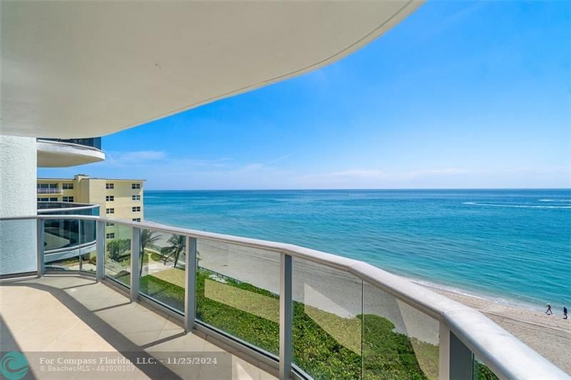 350 South Ocean Boulevard, Unit 5D Boca Raton, FL 33432 - Photo 4 of 35 a view of a ocean from a balcony