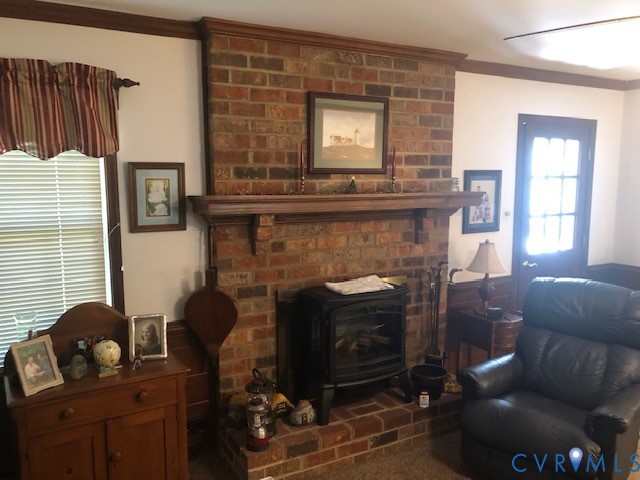 9401 Gum Fork Road Midlothian, VA 23112 - Photo 8 of 26 Brick Fireplace in Original Family Room