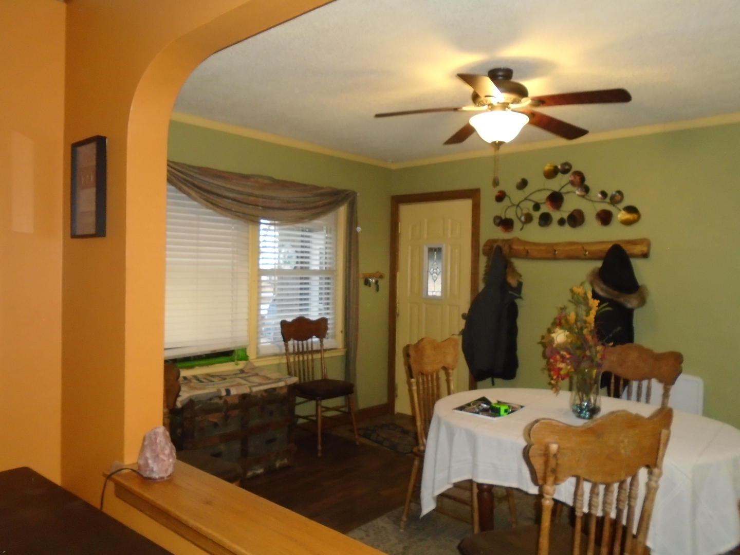 4121 East 2nd Road Mendota, IL 61342 - Photo 4 of 31 a view of a dining room with furniture and chandelier