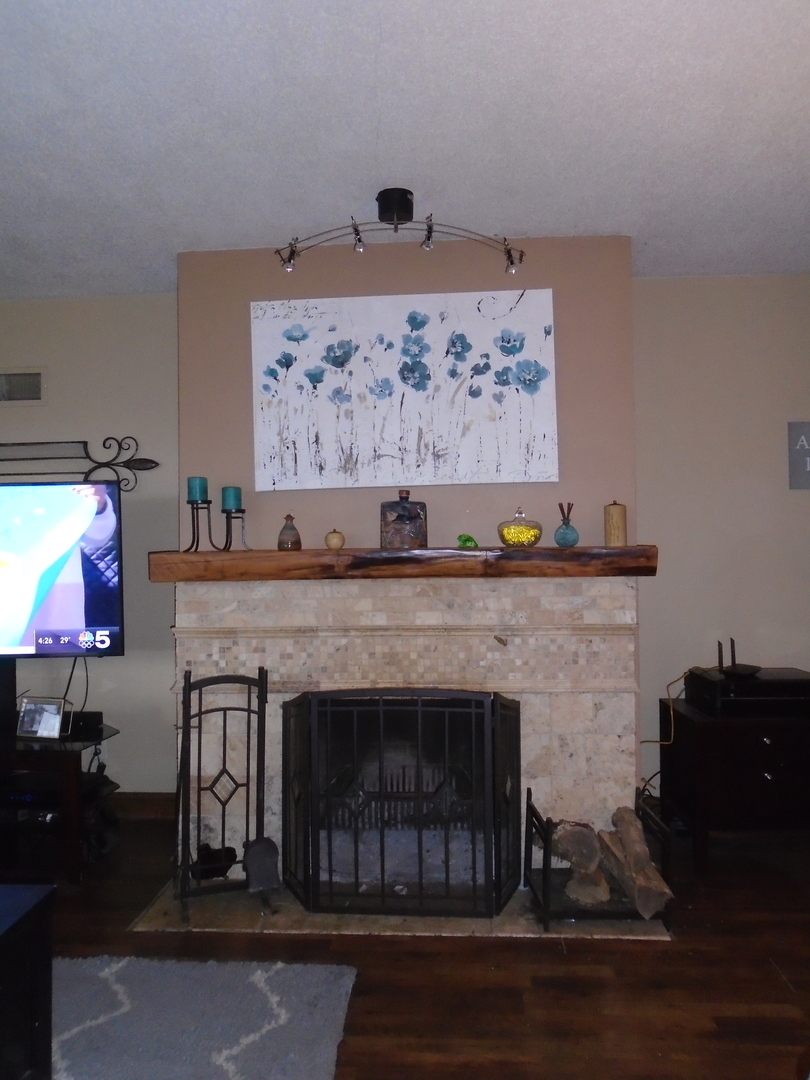 4121 East 2nd Road Mendota, IL 61342 - Photo 8 of 31 a living room with a fireplace and wooden floor