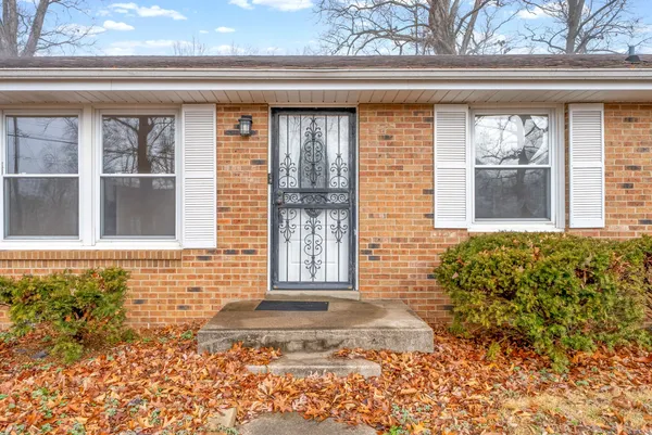 a front view of a house